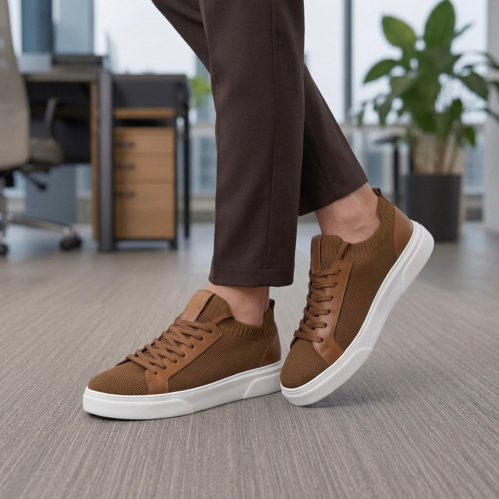 ÖZEL OLARAK ÜRETİM YAPTIĞIMIZ %100 GERÇEK EVA TABAN TRİKO SNEAKERS