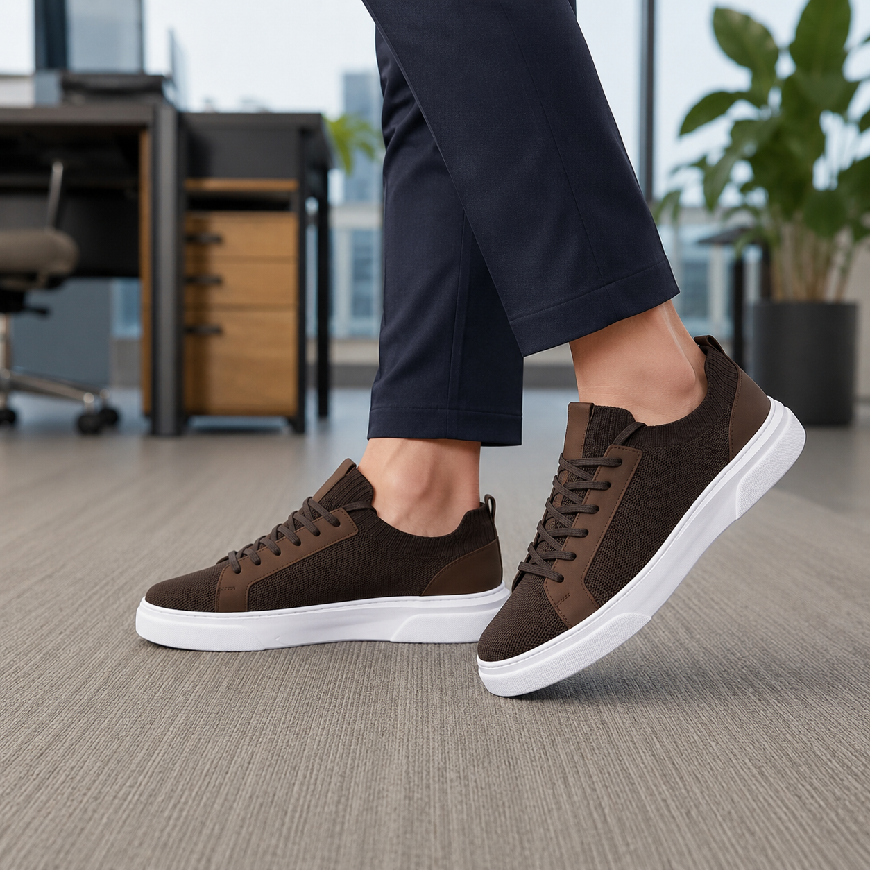 ÖZEL OLARAK ÜRETİM YAPTIĞIMIZ %100 GERÇEK EVA TABAN TRİKO SNEAKERS